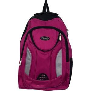 Bovano USA Backpack Dead-stock Pink School Hiking Carry-on Pink W/Reflectors